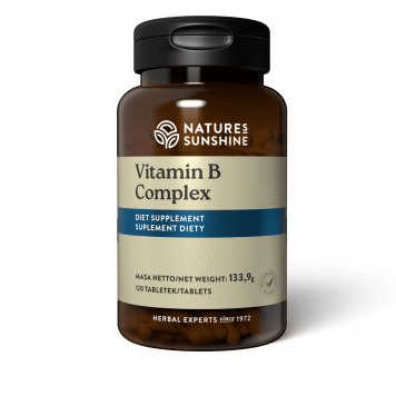 B vitamīnu komplekss (120 kapsulas) NSP, atsauce 1773